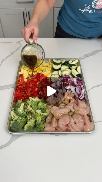 Kristin’s Friends on Instagram: "Easy sheet pan dinner! #reels #yum #chef #easyrecipes" Easy Keto Sheet Pan Dinners, Cookie Sheet Dinners Oven Baked, Sheet Pan Dishes, Sheet Pan Dinners Videos, Sheet Pan Healthy Meals, Chicken Veggie Sheet Pan Dinner, Low Carb Sheet Pan Dinners, One Sheet Pan Meals Chicken, Pan Sheet Dinners