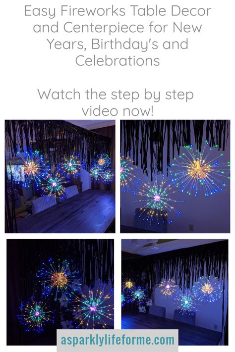 Missing out on fireworks this year? Make them in your own home with very simple materials. Firework Theme Party, Fireworks Birthday Party, Diy Fireworks Decoration, Fireworks Birthday, Nye 2024, Ny Party, Birthday Fireworks, Graduation Invites, Room Concept