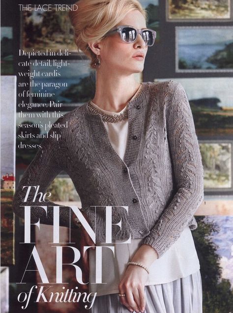 Vogue Knitting - Early Fall 2014 — Yandex Disk Lace Trend, Feminine Skirt, Creative Knitting, Knitting Machine Patterns, Yarn Inspiration, Vogue Knitting, Crochet Wool, Crochet Magazine, Knitting Magazine