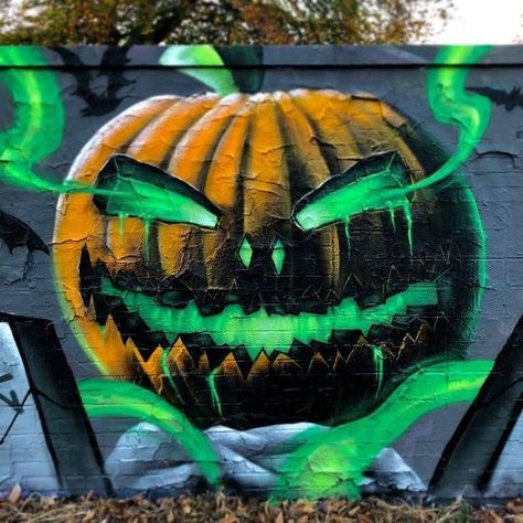 Halloween Graffiti Art, Halloween Graffiti, Company Party, Artwork Ideas, Graffiti Alphabet, Graffiti Painting, Halloween Painting, Art Tattoos, Halloween Event