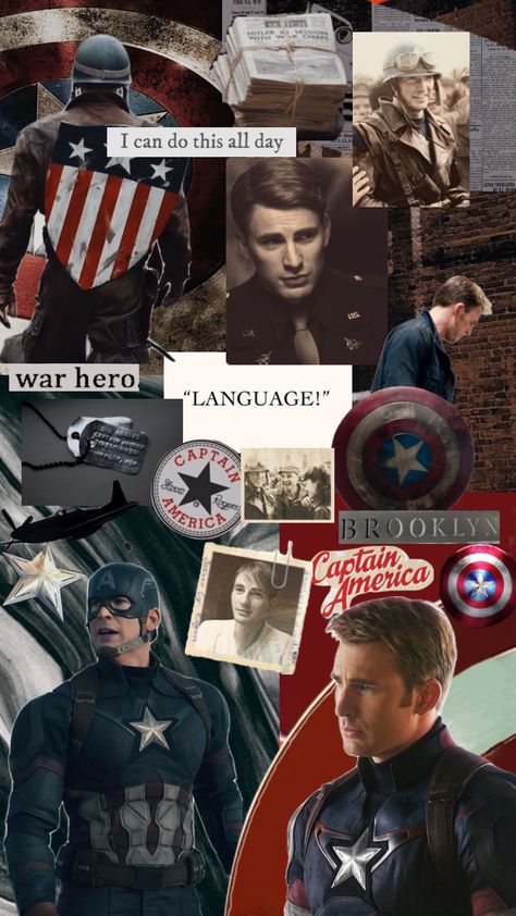 #chrisevans #steverogers #captainamerica Steve Rogers Aesthetic, Captain America Aesthetic, Captin America, Captain America Poster, Steven Rogers, Captain America Cosplay, Dr Marvel, Bucky Barnes Marvel, Barnes Marvel