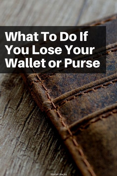 What To Do If You Lose Your Wallet Or Purse | personal finance | credit card information | keep your credit safe | protect your credit | how to protect your credit information || Wallet Hacks #personalfinance #credit Lost Wallet, My Wallet, Get Free Stuff, Key Wallet, Making Life Easier, Save Money On Groceries, Managing Your Money, How To Protect Yourself, Smart Money