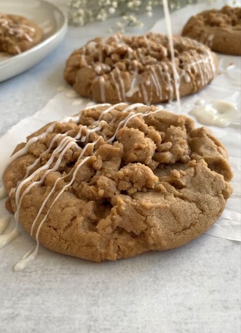 Gilmore Girl Coffee Cake Cookies, Gilmore Girls Coffee Cake Cookies, Big Cookie Recipes, January Snacks, Jumbo Cookie Recipe, Old Fashioned Christmas Cookies, Cosy Food, Unique Cookie Recipes, The Palatable Life