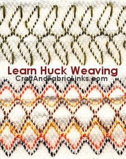 Learn huck weaving at CraftAndFabricLinks.com. Sweedish Weave Patterns, Swedish Weave Patterns Free, Swedish Huck Embroidery, Huck Embroidery Patterns, Swedish Weaving On Monks Cloth, Swedish Weaving Patterns Free, Pibiones Weaving, Free Swedish Weaving Patterns, Huck Embroidery