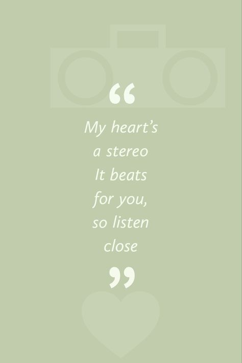 Letterman Jacket Ideas, Stereo Hearts, Hearts Wallpaper, Jacket Ideas, Song Lyric Quotes, Song Status, Letterman Jacket, Happy Words, Think Positive Quotes