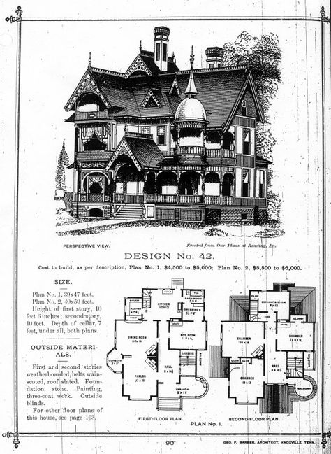 Goth House Floor Plan, Carpenter Gothic House, Gothic House Plans, Folk Victorian House, Mid Century House Plans, Carpenter Gothic, Goth House, Goth Houses, Victorian House Plans