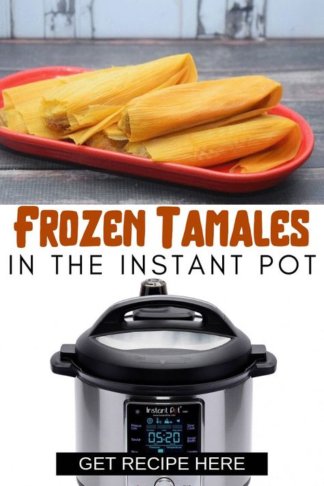 You just pulled frozen tamales out of the freezer, but you need them made now? Come see how easy it is to cook them in the Instant Pot! #instantpot #recipes #tamales How To Cook Tamales, Frozen Enchiladas, Instant Pot Steam, Mexican Dinner Recipes, Ninja Recipes, Instant Pot Dinner Recipes, Freezer Cooking, Instapot Recipes, Instant Pot Pressure Cooker