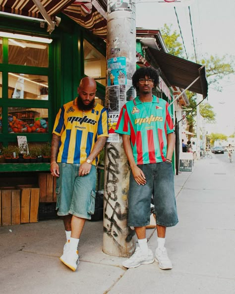 MOTUS CULTURE KITS AVAILABLE ONLINE FRIDAY AT 2PM EST AT SHOPMOTUS.COM Shot by @maadlvc @unfollowprince • • • • • • • • #caribana #soccerjerseys #fashionjersey #fashion #jamaica #trinidad #guyana #barbados #stlucia #granada #haiti #nigeria #ghana Caribbean Cookout, Brazil Style Outfits, Brand Trip, Caribbean Clothing, Jamaica Culture, Jamaica Trip, Colorful Streetwear, Ghana Fashion, Kingston Jamaica