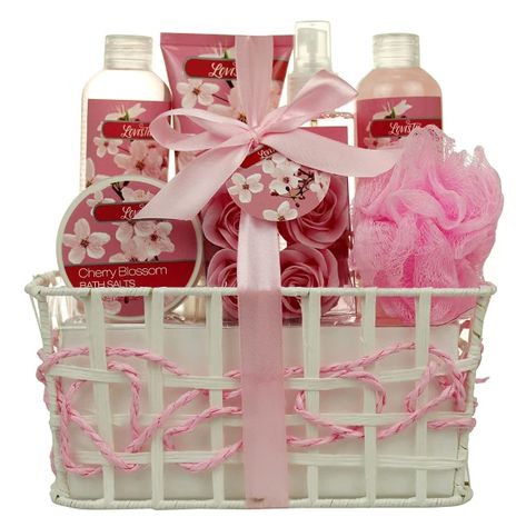 Shop today for Bath & Body Works. Bath and Body - Spa Gift Baskets for Women & Girls, Cherry Fragrance, Spa Kit Birthday Gift Includes Loofah Sponge, Bath Salt, Body Lotion, Soap Rose, Body Mist, Shower Gel And Bubble Bath. Available at Makeup My Way. Spa Gift Baskets, Bath Gift Basket, Bath And Body Gift Set, Spa Birthday, Gift Baskets For Women, Wine Gift Baskets, Spa Gift Basket, Essential Oil Plants, Bath Gift Set