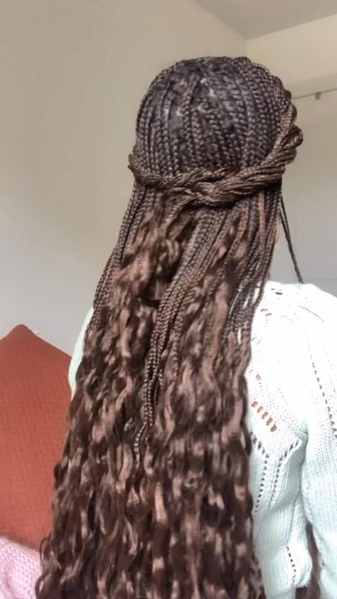 Goddess Braids Natural Hair, Half Up Half Down Braids, Braided Half Up Half Down Hair, Braids Natural Hair, Braids Goddess, Big Box Braids Hairstyles, Romantic Wedding Hair, Goddess Braids Hairstyles, Braided Half Up