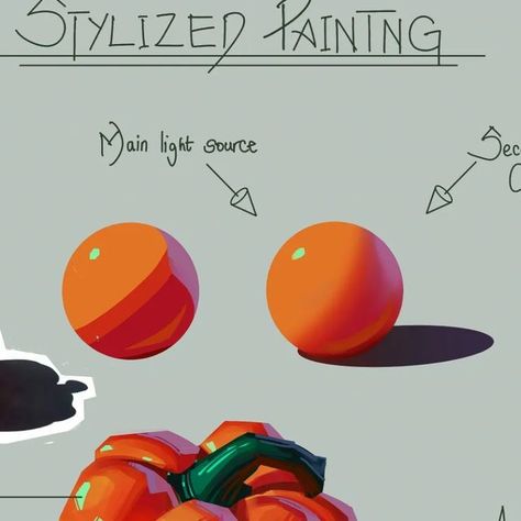 Lighting Art Reference, Stylized Painting, Interior Design Painting, Render Art, Art Step By Step, Color Theory Art, Stylized Art, Painting Fashion, Concept Art Tutorial