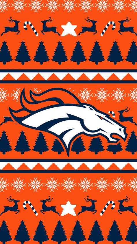 Sweater Phone Wallpaper, Y2k Christmas Wallpaper, Christmas Sweater Wallpaper, Denver Broncos Art, Sweater Wallpaper, Denver Broncos Wallpaper, Broncos Wallpaper, Denver Broncos Cheerleaders, Christmas Iphone Wallpaper