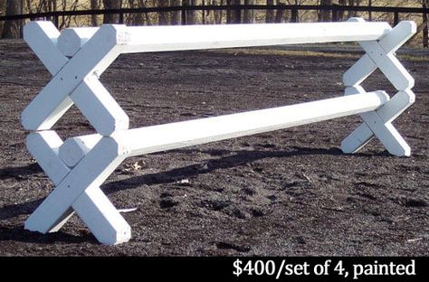 Building Horse Jumps, Horse Jumps Diy Homemade, Cavaletti Diy, Horse Jumps Ideas, Homemade Horse Jumps, Diy Horse Jumps, Diy Jumps, Stable Style, Diy Horse Barn