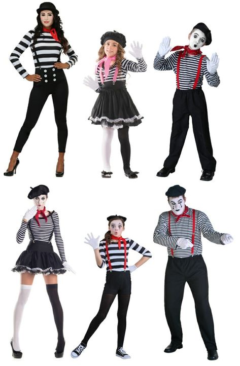 Family Mime Costume, Circus Custome Women, Circus People Costumes, Circus Party Outfit Woman, Circus Carnival Costumes, Easy Circus Costume Diy, Circus Theme Costume Women, Circus Theme Outfits Women, Vintage Circus Costume Women