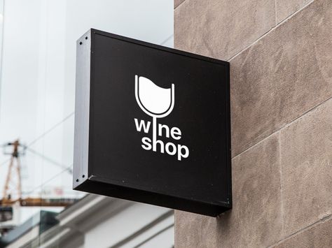 Wine Shop Logo by Rad Wine Shop Logo, Castle Reconstruction, Wine Logo Design, Wine Logo, Wine Magazine, Wine House, Stylish Logo, Drinks Logo, Wine Shop