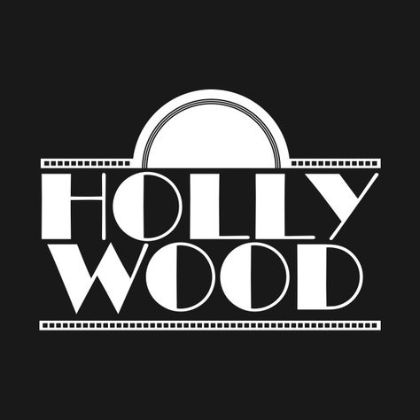 Hollywood Theme Shirt Ideas, Art Deco Hollywood, Hollywood Golden Age, 1930s Hollywood, Hollywood Graphic Design, Old Hollywood Design, Hollywood Logo, Old Hollywood Graphic Design, Hollywood Typography