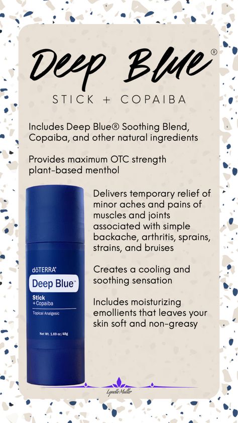 Essential Oils For Muscle Pain, Deep Blue Doterra, Deep Blue Rub, Doterra Essential Oils, Muscle Pain, A Stick, The Deep, Doterra, Hand Washing