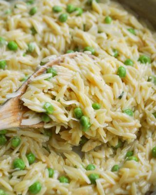 Creamy Lemon Parmesan Orzo - Court's House Recipe With Fresh Sage, Lemon Parmesan Orzo, Parmesan Orzo, Lemon Orzo, Pasta Side Dishes, Orzo Recipes, Pasta Sides, Fresh Sage, Thanksgiving Meal