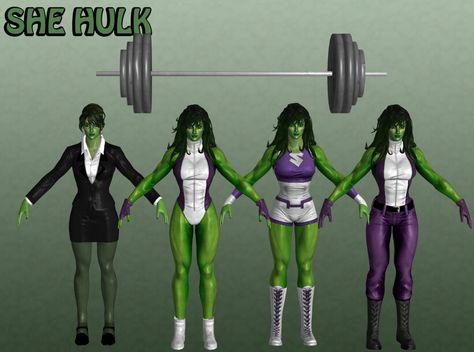 She-Hulk Marvel Heroes XNALara by Xelandis.deviantart.com on @DeviantArt Shehulk Cosplay, She Hulk Costume, Marvel She Hulk, She Hulk Cosplay, Hulk Costume, She Hulk Deviantart, Bruce Banner Hulk, Jennifer Walters, She Hulk Comic Cover