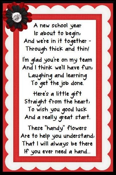 Could be for a teacher friend, new teacher, or reworked slightly to be given to your child's new teacher at open house. Sunshine Committee, Teacher Morale, Teacher Motivation, Morale Boosters, Staff Morale, Teachers Lounge, School Culture, School Opening, School Teacher Gifts