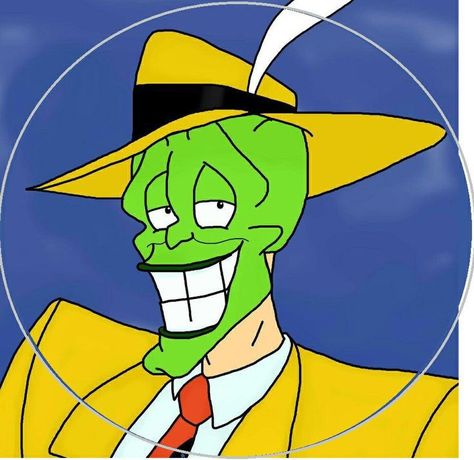 The Mask Cartoon, Jim Carrey The Mask, Mask Pic, Childhood Art, Superhero Poster, Mask Drawing, Pop Art Drawing, Cartoon Character Pictures, Dope Cartoon Art