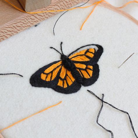 Adam Pritchett Needleworks on Instagram: “I made some good headway with this butterfly last night, and it’s just making me want to embroider a whole natural history book of insects…” Adam Pritchett, History Book, History Books, Leaf Tattoos, Natural History, Maple Leaf Tattoo, Maple Leaf, Last Night, Needlework