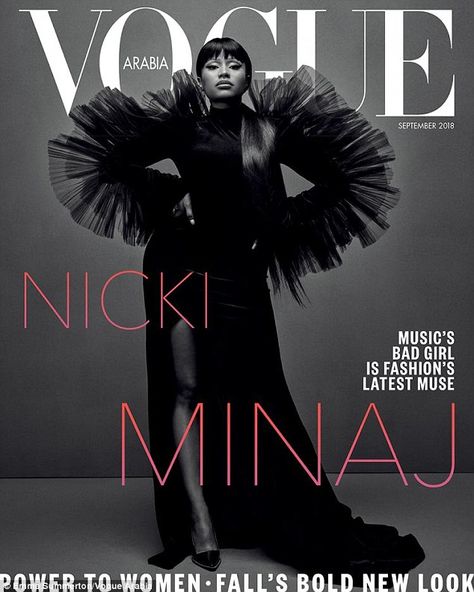 Vogue Arabia Cover, Framed Magazine, Emma Summerton, Vogue Arabia, Nikki Minaj, Nicki Minaj Photos, Black Magazine, Vogue Magazine Covers, Magazine Vogue