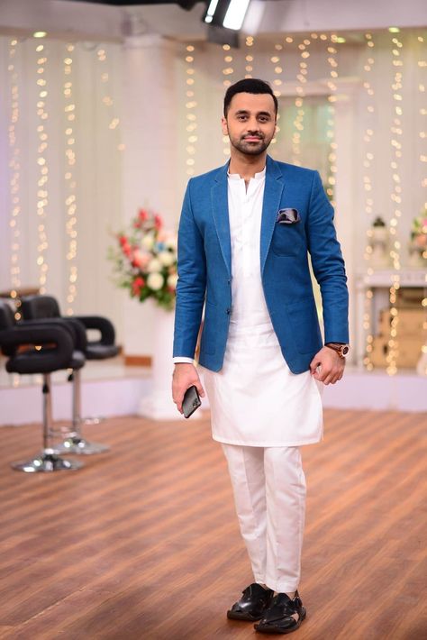 Pathani Salwar, Medium Fade Haircut, Waseem Badami, Wedding Kurta, Wedding Kurta For Men, Sales Executive, Medium Fade, Wedding Outfits For Groom, Blazer Outfits Men