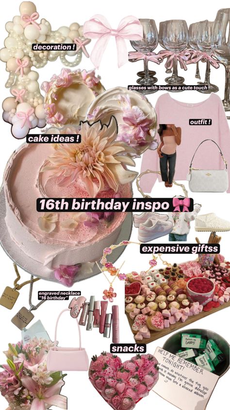 Sweet Sixteen Themes, Sweet Sixteen Birthday Party Ideas, Backyard Birthday, Birthday Inspo, Sweet Sixteen Birthday, It's Your Birthday, Theme Ideas, Engraved Necklace, Sweet Sixteen