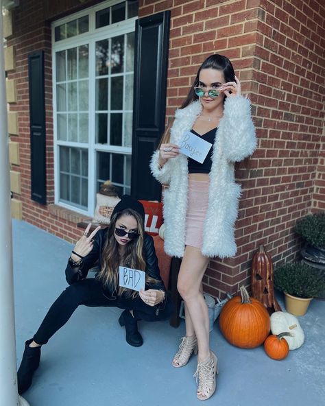 BAD & BOUJEE BFF COSTUME, matching halloween costume, last minute best friend costume, easy halloween costume, unique bff costume ideas, iconic duos Costume Ideas Iconic, Bff Costume Ideas, Halloween Costume Last Minute, Halloween Costume Unique, Costume Last Minute, Best Friend Halloween, Iconic Duos, Costume Unique, Friend Costumes