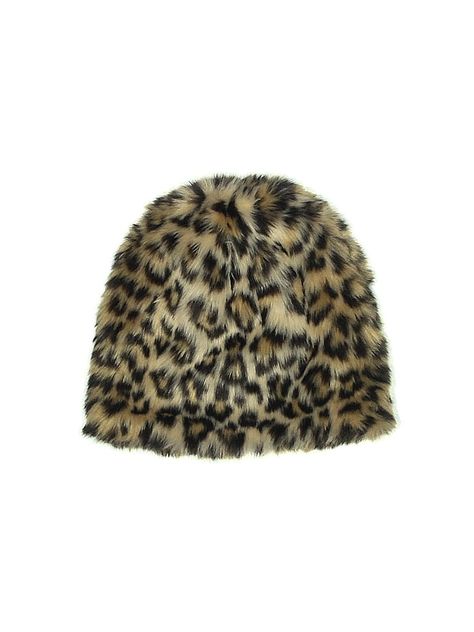 Crewcuts Beanie Size: Large Accessories - used. 39% Acrylic, 35% Modal, 26% Polyester, Leopard Print | Crewcuts Beanie Hat: Brown Leopard Print Accessories - Size Large Aesthetic Leopard Print, Leopard Print Beanie, Leopard Print Accessories, Luxury Hats, Brown Leopard, Beanie Hat, Cheetah Print, Beanie Hats, Do Good