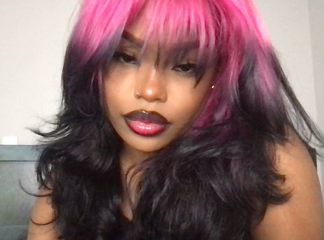 teja ♡ on Twitter: "best wig i did this year… " Pink And Black Hair, Catty Noir, Dyed Hair Inspiration, Hair Idea, Hair Reference, Boarding School, Hair Inspiration Color, Hair Inspo Color, Dream Hair