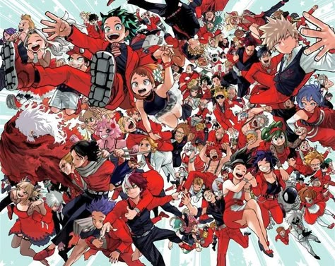 Anniversary Art, Image Film, Academia Wallpaper, 8th Anniversary, Class 1 A, Ochako Uraraka, Manga Covers, My Hero Academia Episodes, Hero Academia Characters