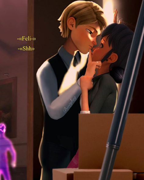 Hot Miraculous, Felix And Marinette, Felix X Marinette, Mystic Messenger Funny, Ichigo Kurosaki Wallpaper, Adrian And Marinette, Disney Character Art, Miraculous Ladybug Wallpaper, Miraculous Ladybug Fanfiction