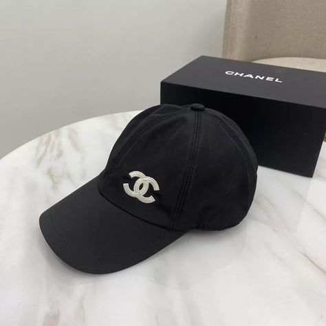 Chanel Cap, Chanel Hat, Branded Caps, Chanel Brand, Embroidered Baseball, Chanel Accessories, Embroidered Baseball Caps, Platform High Heels, Black Women Fashion