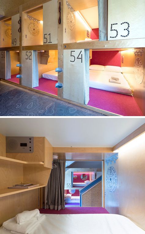 Sleeping Pods Design, Nap Room, Pod Hotel, Sleep Pod, Pod Hotels, Dormitory Room, Hostels Design, Sleeping Pods, Murphy Bed Ikea