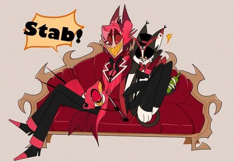 Husker X Alastor, Husker Fanart, Hotel Trivago, H Hotel, Monster Hotel, Alastor Hazbin Hotel, Vivziepop Hazbin Hotel, Hotel Art, A Guy Who