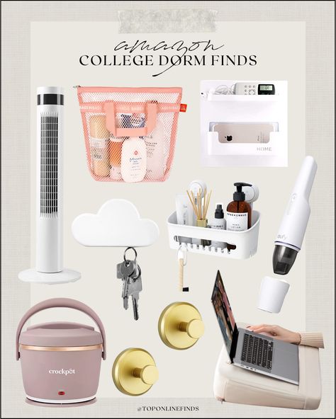 Dorm Amazon Finds, Dorm Room Amazon Finds, Amazon Dorm Must Haves, Amazon Must Haves College, College Must Haves, Dorm Food, Must Have Gadgets, Amazon Storefront, Best Amazon