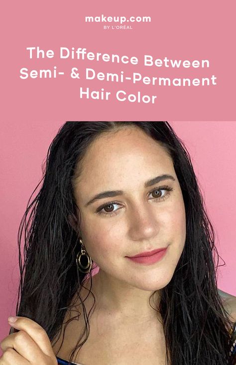 Difference Between Semi and Demi Permanent Hair Color Loreal Semi Permanent Hair Dye, Dark Brown Demi Permanent, Demi Permanent Hair Color Brown, Semi Permanent Hair Dye For Dark Hair, Demi Hair Color, Demi Permanent Hair Color, Dark Hair Dye, Loreal Hair Color, How To Dye Hair At Home