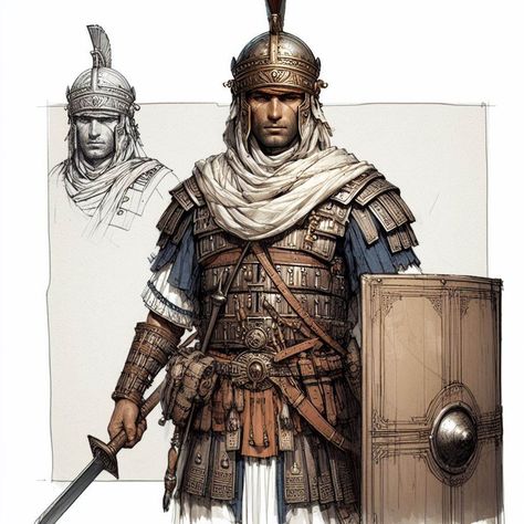 Soldier Concept Art, Ancient Soldier, Fantasy Fighter, Warrior Armor, Greek Soldier, Old Warrior, Roman Warriors, Fantasy Stuff, Greek History