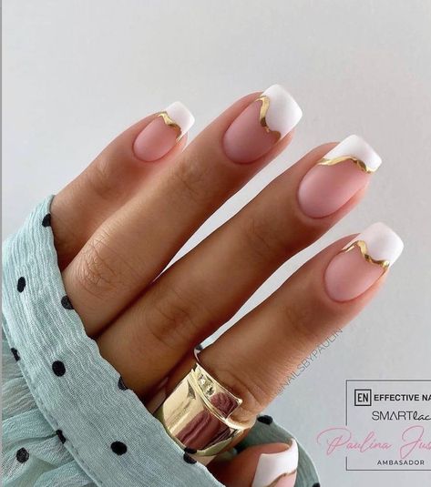 Cool White Nails, White Nails Polish, Acrylic Nails For Summer, Short French Tip, Short French Tip Nails, Nails For Summer, Short French, White Acrylic Nails, Tip Nails