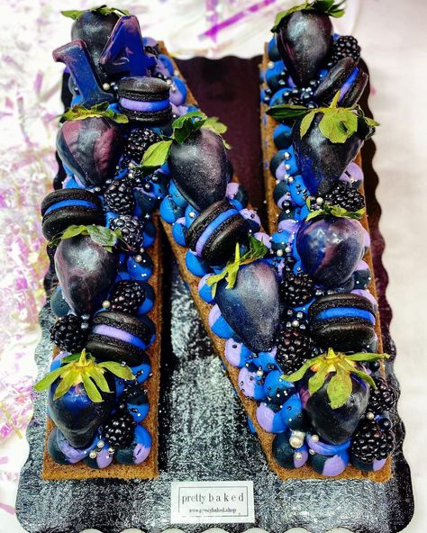 Molley Nguyen’s Instagram photo: “Brought this customer’s galaxy vision to life 🌎 www.prettybaked.shop” Number Cakes, Pastel, Bring It On, Baking, Instagram Photo, Cake, Instagram