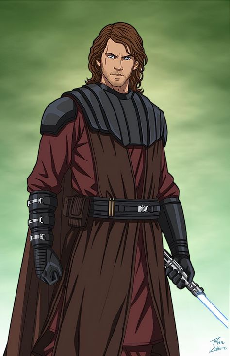 Anakin Art, Wizard Outfit, Skywalker Family, Phil Cho, Dark Vador, Real Star, Star Wars Anakin, Jedi Order, Star Wars Light Saber