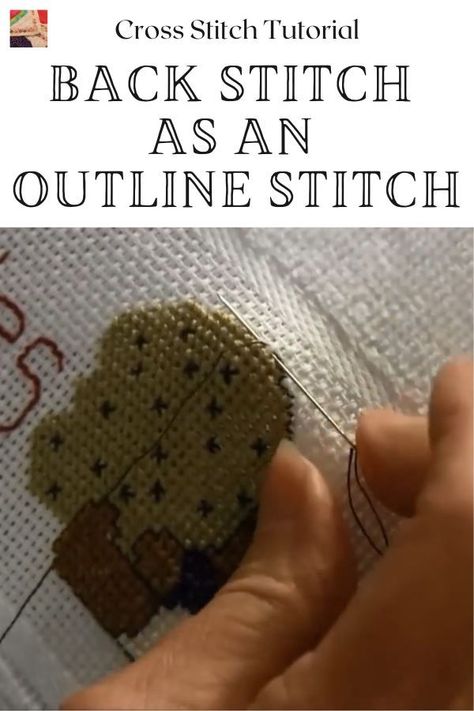 Learn how to use the cross stitch back stitch to outline cross stitch designs to make a clean and neat finish. Cross Stitch Outline, Outline Cross Stitch, Stitch Images, Outline Stitch, Stitch Outline, Stitch Techniques, Everything Cross Stitch, Cross Stitch Tutorial, Graph Patterns