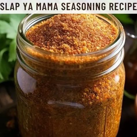 Slap Ya Mama Seasoning Recipe - Easy Kitchen Guide Diy Slap Your Mama Seasoning, Slap Ya Momma Seasoning Recipe, Slap Yo Mama Seasoning Recipe, Slap Your Mama Seasoning Recipe, Slap Yo Mama Seasoning, Slap Ya Mama Seasoning Recipe, Slap Ya Mama Seasoning, Slap Ya Mama, Homemade Spice Mixes