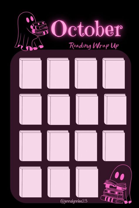 Spooky. Halloween. Books. Book tracker. Monthly reads. October. October Book Tracker, Reads Template, October Reading, Reading Journal Printable, October Books, Book Review Template, Jennifer Lee, Book Reading Journal, Book Outline