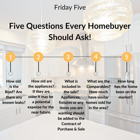 Questions Homebuyers Should Ask, Friday Five Real Estate, Realtor Posts, Bigger Pockets, Real Estate Classes, Real Estate Marketing Quotes, Real Estate Marketing Plan, Real Estate Business Plan, Real Estate Marketing Strategy