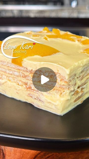 Karina Valladares on Instagram: "Carlota de Durazno Peach Cake Dessert Recipe.
I recently made my husband's favorite Carlota de Limon and lots of you asked for the Peach flavor so here it is, Carlota de Durazno 😋 If you like light desserts that don’t take a whole lot of time to prepare, then this is the treat for you, no baking needed 🥰 Please comment down below what recipe you will like to see next. Also, check out our YouTube Channel for more delicious recipes. Link in Bio 😊

CARLOTA DE DURAZNO INGREDIENTS:
► 1 lb. of canned peaches (don't use the syrup)
► 8 oz room temperature cream cheese
► 1 can of evaporated milk
► 1 can of sweetened condensed milk
► Juice of 4 limes.
► Galletas Marias (used about 2 packages)
► Garnish with more peaches (optional)

#recetasfaciles #recetas #easyre Dessert Using Canned Peaches, Peach Delight Dessert, Peaches Dessert, Peach Mousse Desserts, Desert Videos, Lemon Carlota Recipe, Peaches And Cream Cake Easy, Peach Dessert, Fuzetea Durazno