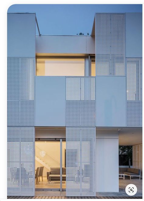 House Facade Ideas, Facade Ideas, Metal Facade, Facade Architecture Design, House Facade, Design Blogs, Building Facade, Minimalist Architecture, Architecture Exterior