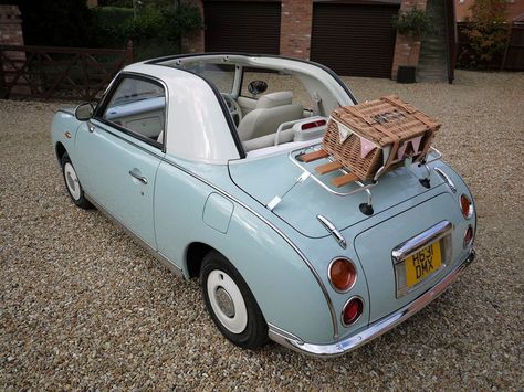 beedham-ext Nissan Figaro Aesthetic, Figaro Car, Nissan Figaro, Car Part Furniture, Classic Car Show, Classy Cars, Fancy Cars, Pretty Cars, Classic Cars Vintage